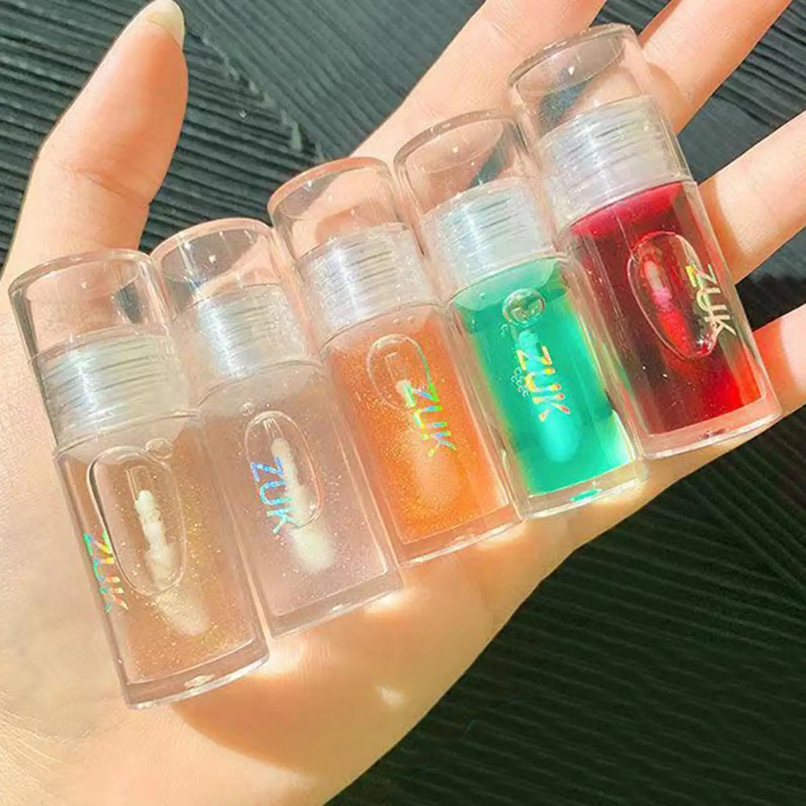 

Glitter Liquid Lipstick Long Lasting Moisturizing Mirror Lip Women Lipstick Makeup Transparent Gloss Cosmetics Oil Primer L O2E1