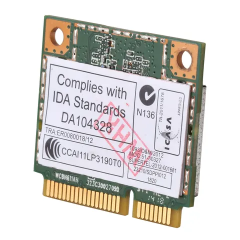 AR5B22 2,4/5 ГГц двухдиапазонная Wifi карта 802.11Ac Bluetooth 4,0 Беспроводная карта WLAN для Lenovo Y400 Y500 Y410P S215 U330 U4330