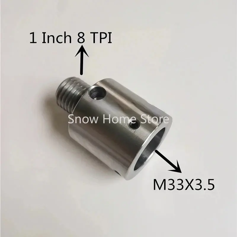 

Adapter 1" 8TPI To M33 X 3.5 for Wood Lathe Chuck Converts Turning Tools Lathe Headstock Spindle Adapter