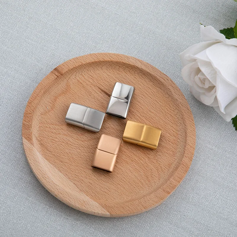 Индивидуальная Магнитная квадратная пряжка из нержавеющей стали сделай сам