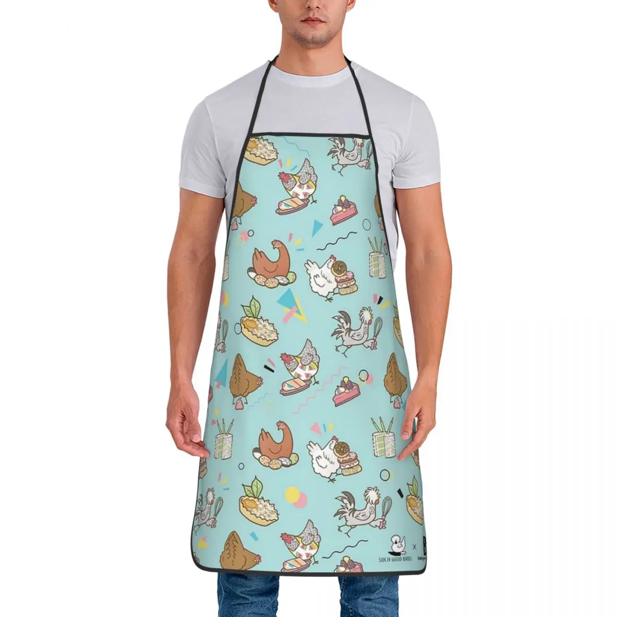 Водонепроницаемый нагрудник для курицы и десерта мужчин женщин