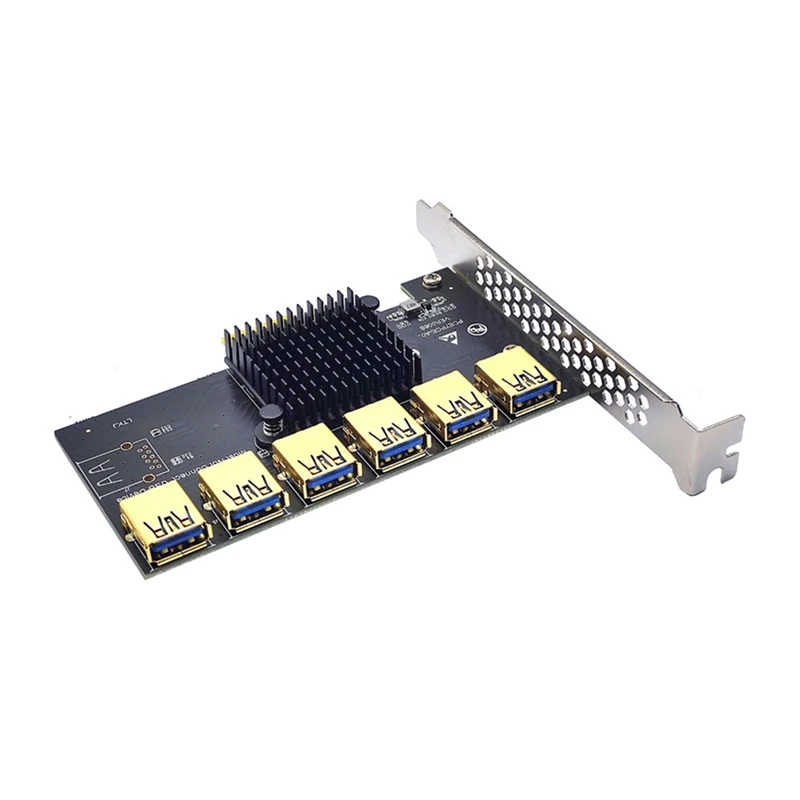 Pci Express множитель Pcie 1X до 4/5/6 USB 3 0 Расширенная карта от 1 4 Hub Riser 009S X16 для майнинга BTC |