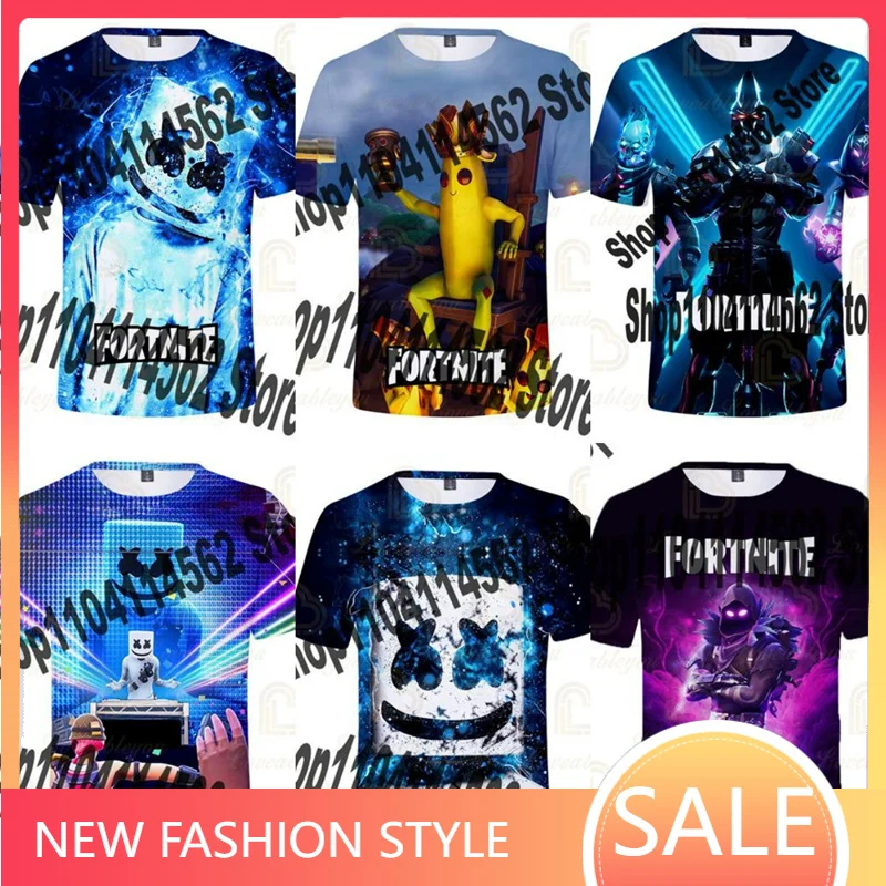 Рождественская футболка с 3d изображением спуска рыбы леса ночной битвы футболки