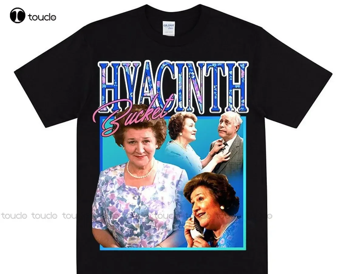 Футболка с изображением гиацинта и ведра футболка Mrs Bucket ведром доказательная