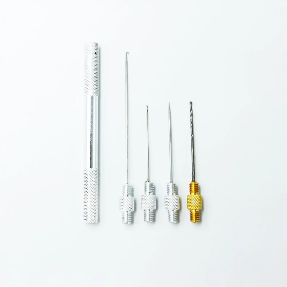 

5x Carp Fishing Boilies Pellet Hair Rigs Needles Drills Splicing Making Tools Bait Stringer Driller Tool Set for Fisherman