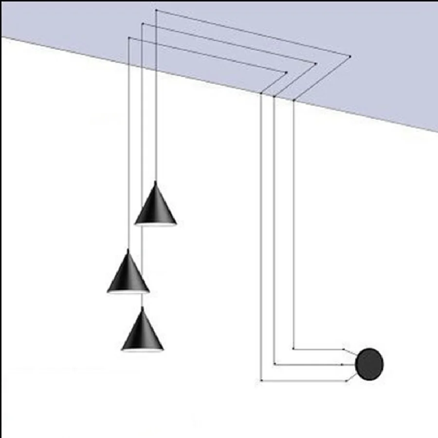 

Длинная Подвесная лампа LukLoy, современный декоративный светильник для кухни, островка, гостиной, лофта, прикроватная розетка