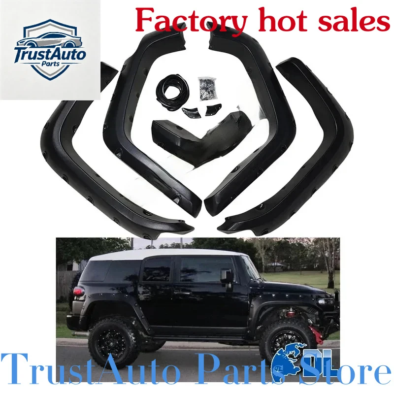 Фото Магазин автозапчастей TrustAuto: Горячая распродажа! Матовые черные расширители колесных арок Durle Off Road 4X4 для внедорожников (модель Cruiser 0-) №3