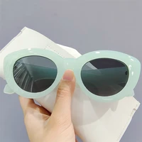 new ins popular fashion cat eye women sunglasses retro jelly color shades uv400 eyewear men green pink purple sun glasses