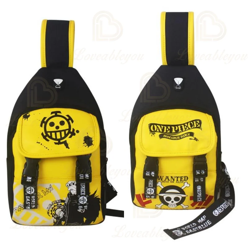 

One Piece Chest Bags for Women Men Mew Crossbody Bag Single Shoulder Chest Packs Luffy Chopper Nami Handbags Messenger Bags