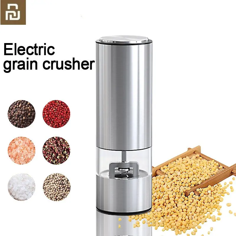 

YOUPIN Electric Salt Pepper Grinder Electric Grain Crusher Spice Mill Food Processor Pulverizer Pepper Grinder Kitchen Machine