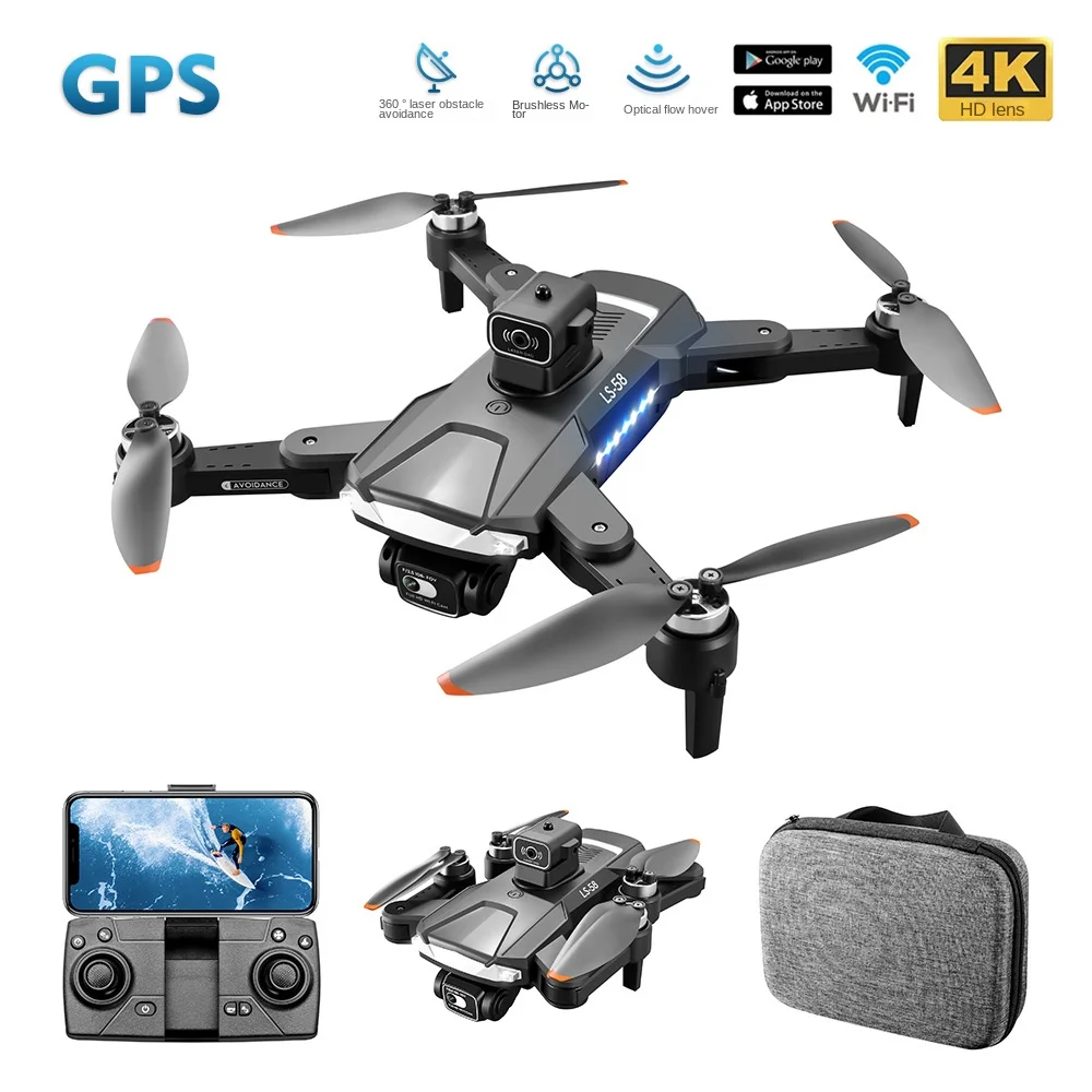 

LS58 Dron 8K HD Professional Drones 150° ESC Camera Aerial Photography Drone Obstacle Avoidance Quadcopter Flight Distance 3000m