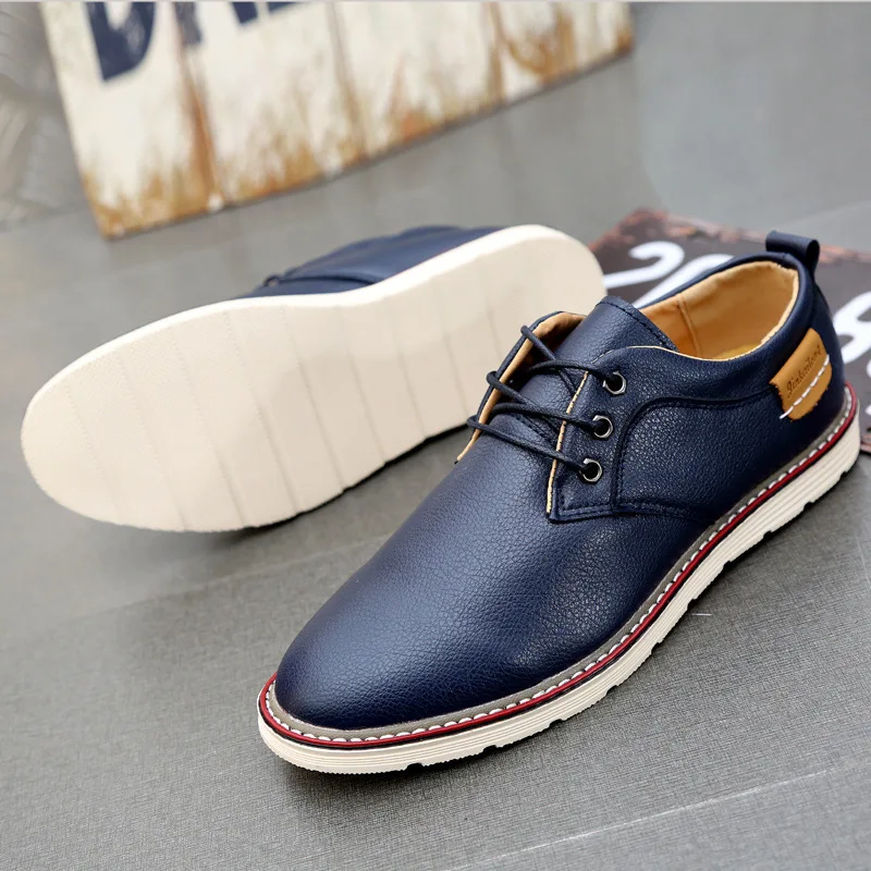 Leather Men Flats Summer Casual Shoes dress Flock Oxford Italian Chaussure Homme Size mens style shoes yuj8 | Обувь