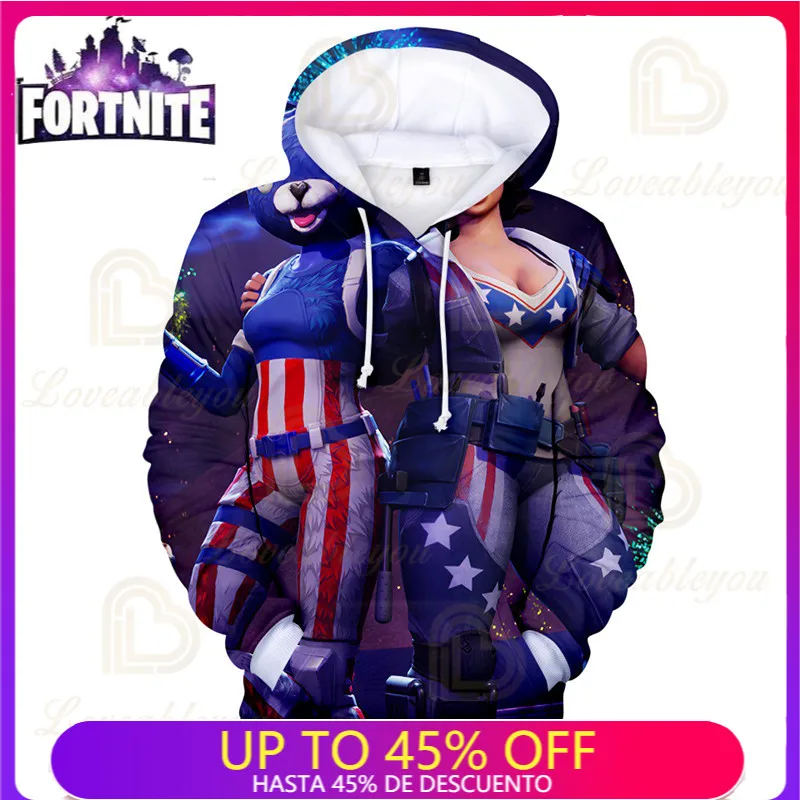 

Men Women NEW Fortnite Hoodies Kids Hero Tops Boys Girls Victory Game 3D Print Hoodie Sweatshirt Harajuku Clothing