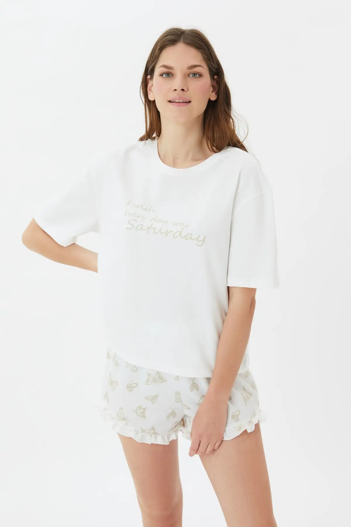 

Trendyol Tagline Knitted Pajamas Set THMSS21PT1242