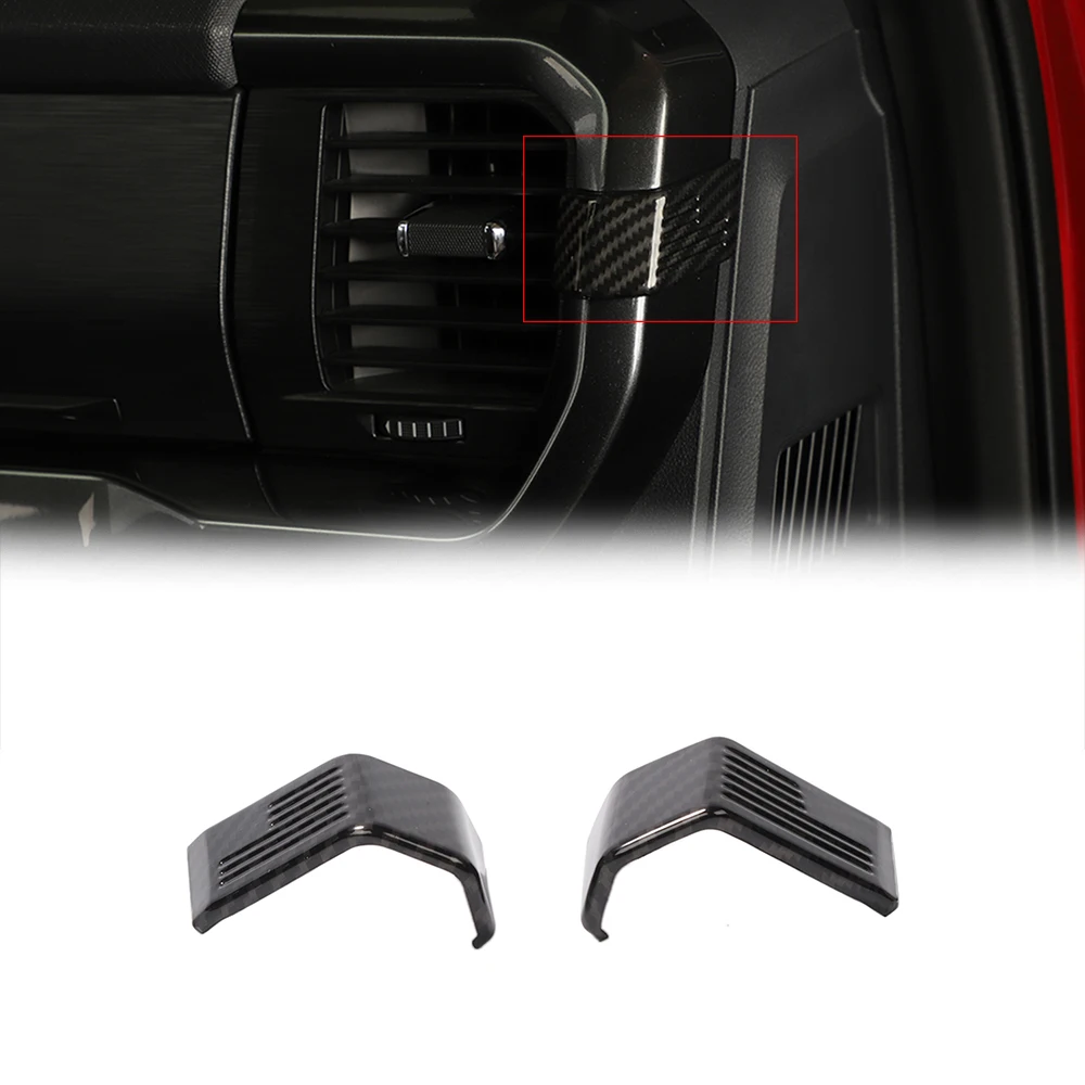 

Car Center Console Left Right Air Conditioning Vents Decoration Cover for Ford F-150 2021 2022 2023 2024 Interior Accessories