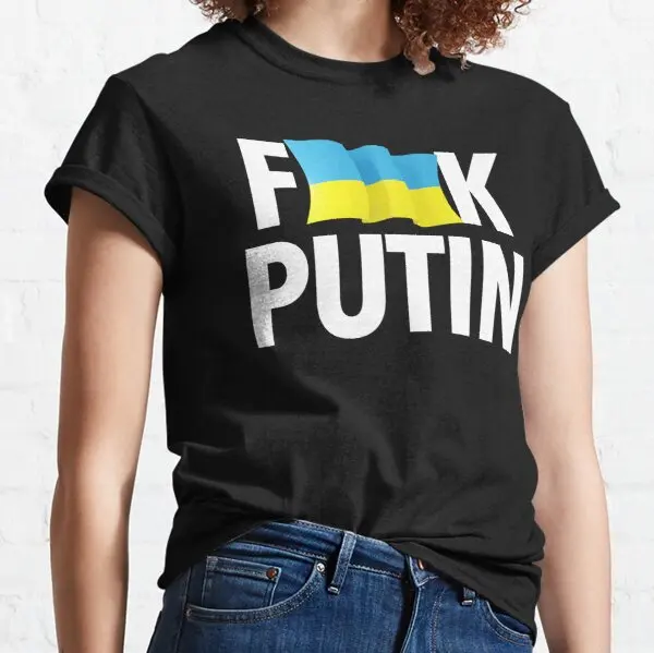 

2022Summer Ukrainian T-shirt Souvenir Color Pattern Top Map Printed Flag Letter Short Sleeve Prayer Peace Pattern Women Clothing
