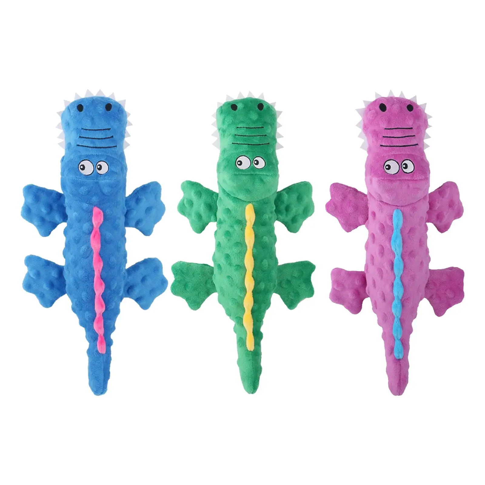 

Dog Squeaky Toys for Aggressive Chewers Animal Crocodile Toy Cat Dog Chew Toy Pet Fetch Play Squeaker Funny Sounds