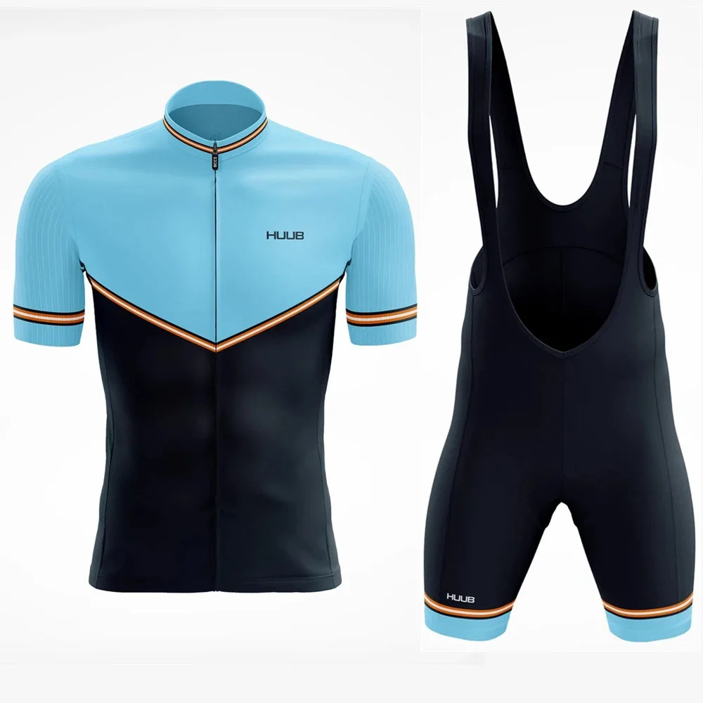 

2022 HUUB Men's Cycling Jersey Sets Equipacion Ciclismo Hombre Bicycle Short Sleeve Cyclist Clothing Bike Wear Racing MTB Suit