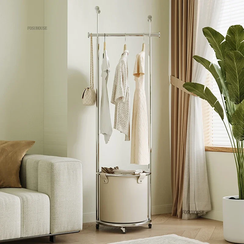 Скандинавская вешалка для пальто из нержавеющей стали подвижная одежды дома