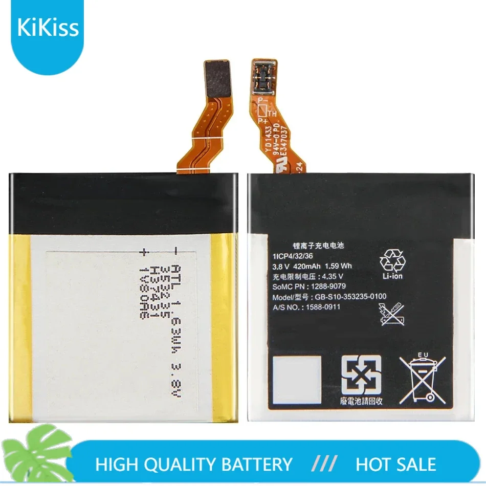 Часы 420мАч Аккумулятор GB-S10- 353235 -0100 для SONY SmartWatch 3 SW3 SWR50 3SAS