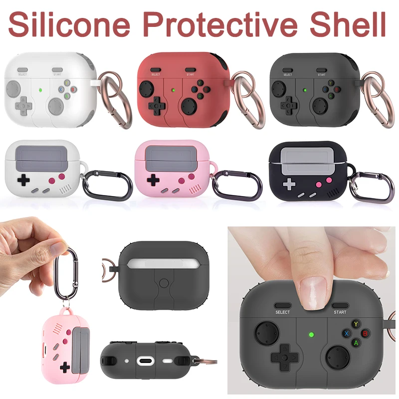 

Controller Shaped Silicone Protective Shell Anti-fall Earphone Covers Anti-drop Replacements Accessories for Apple Airpods Pro 2