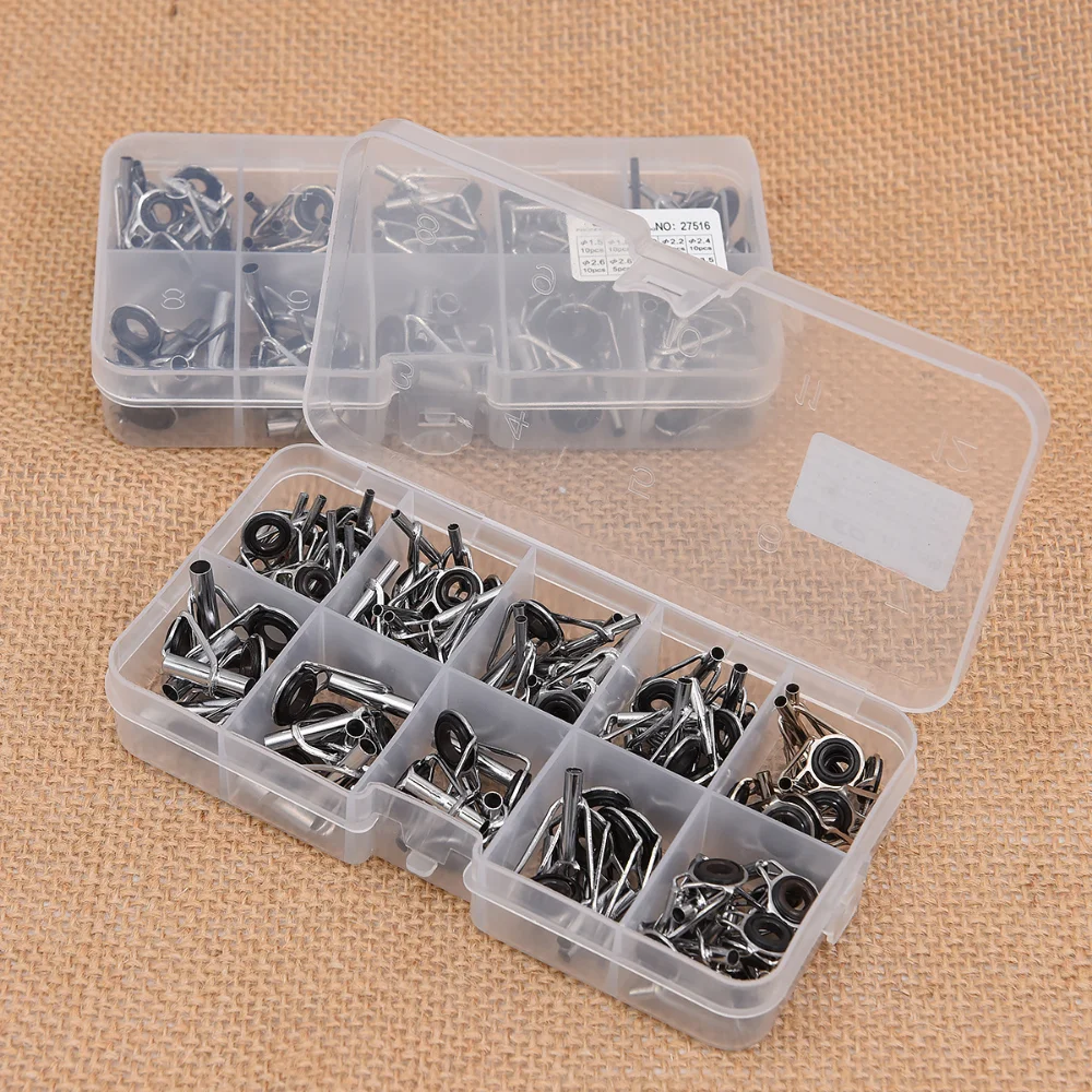 80pcs/box 10 Size Swivel Fishing Connector Snap Pin Rolling Fishing Lure Tackle Alloy Fishing Gear Fish Tool Fishing Accessories