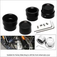 1 pair motorcycle frontrear axle cover cap nut black cnc aluminum for harley sportster xl883 xl1200 softail dyna