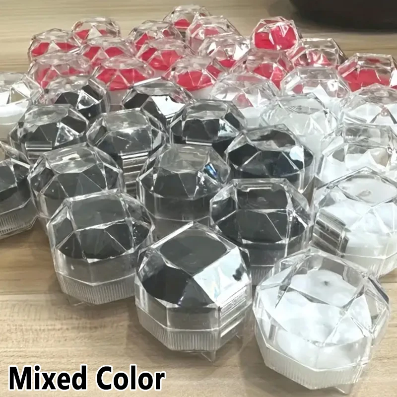 

Акриловые коробки для колец с кристаллами