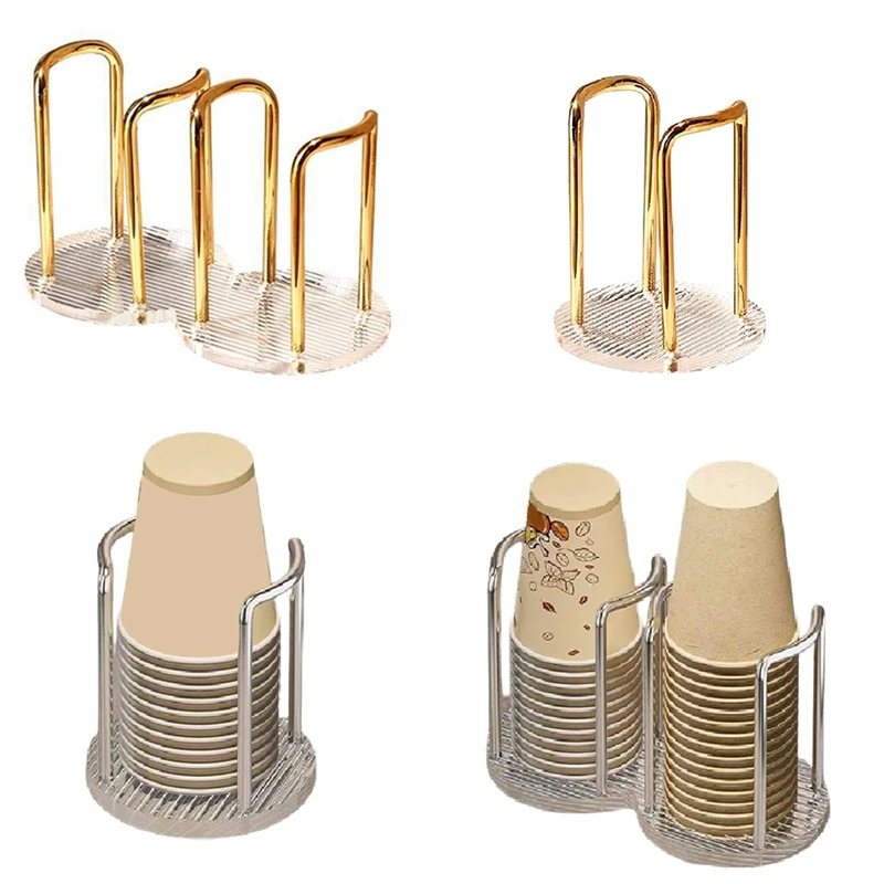 

1 PCS Paper Cup Dispenser Cup Holder Party Cup Dispenser Mouthwash Rinsing Cup Storage Holder 23X13cm A