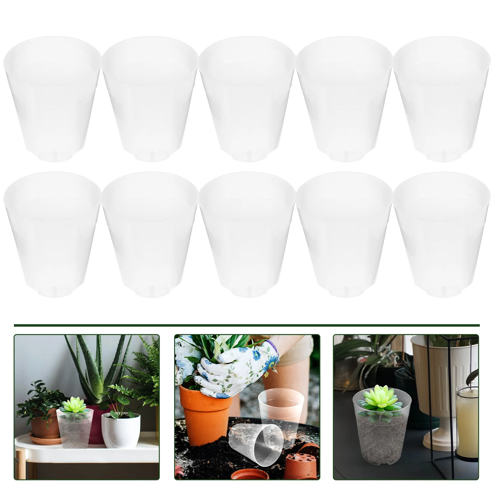 

10Pcs Growing Planter Small Vegetables Pots Garden Pots Gardening Pots