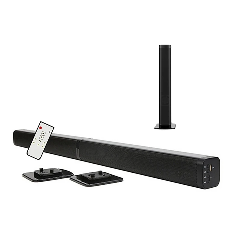 

Беспроводной Bluetooth съемный ТВ Саундбар Hifi динамик аудио домашний кинотеатр звуковая панель поддержка оптического SPDIF AUX IN