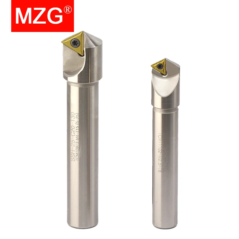 Фото Держатель для фрез MZG SSH SSO SSY TCM TP для снятия фаски, 30, 45, 60 градусов, для концевых фрез, использует пластины TCMT TPKN №3
