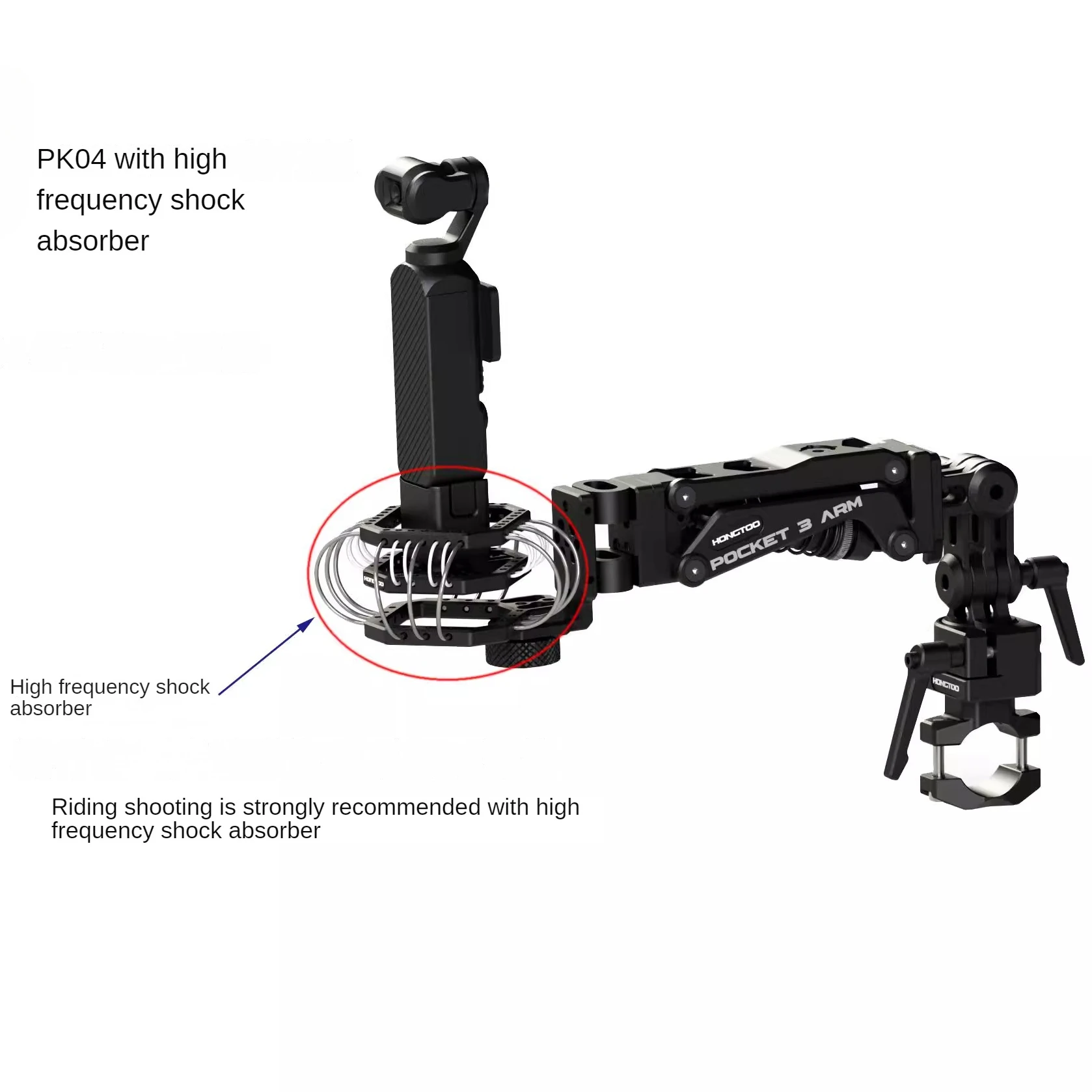Держатель для экшн-камеры HONGTOO PK04 POCKET 3 360X3