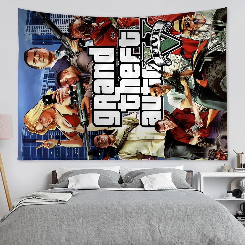 GTA 5 висящий богемный гобелен Grand Theft подвесной Таро хиппи настенные коврики