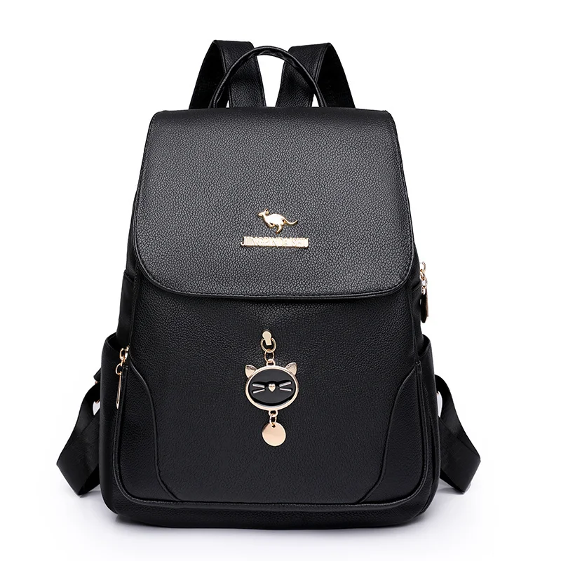

Women's Trend Pu Soft Leather Backpack Lightweight Outdoor Leisure Travel Small Bag Fashion Versatile Women's Small Backpack