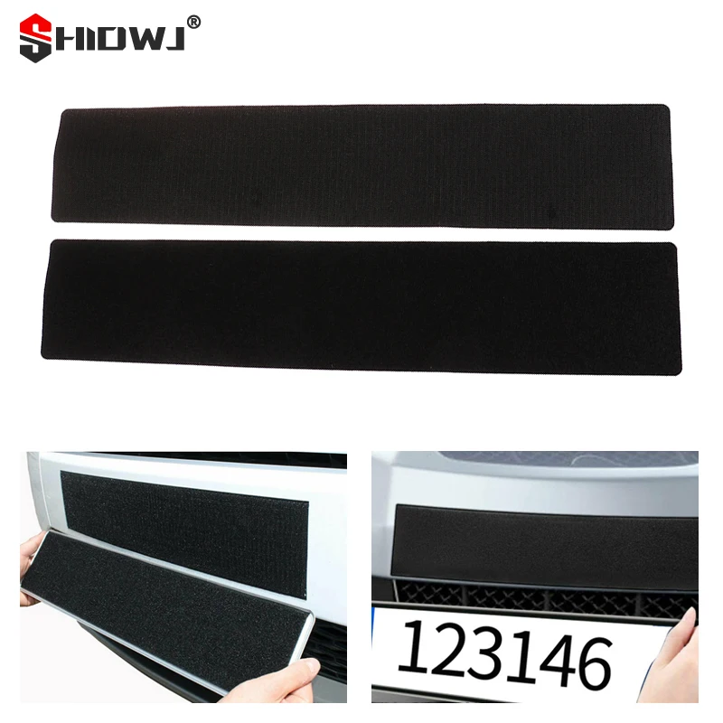 

2Pcs/Set Adhesives Licenses Plate Holder Frameless Black Weather-proof Number Plate Holder for Vehicles/Car/SUV Auto Accessories