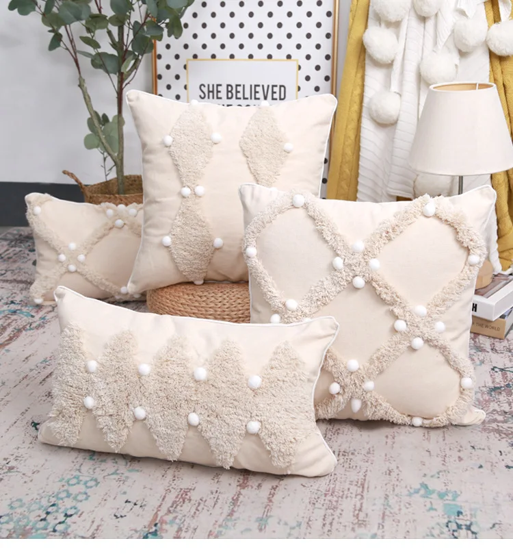 

10000x45/30x50 см чехол-наволочка для подушки с помпоном, украшение для дивана, кровати