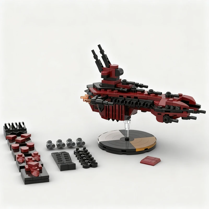 Фото Конструктор MOC «Космический корабль Хаос» (271 деталь), модель для сборки, развивающая игрушка, коллекционный предмет, популярный подарок №3
