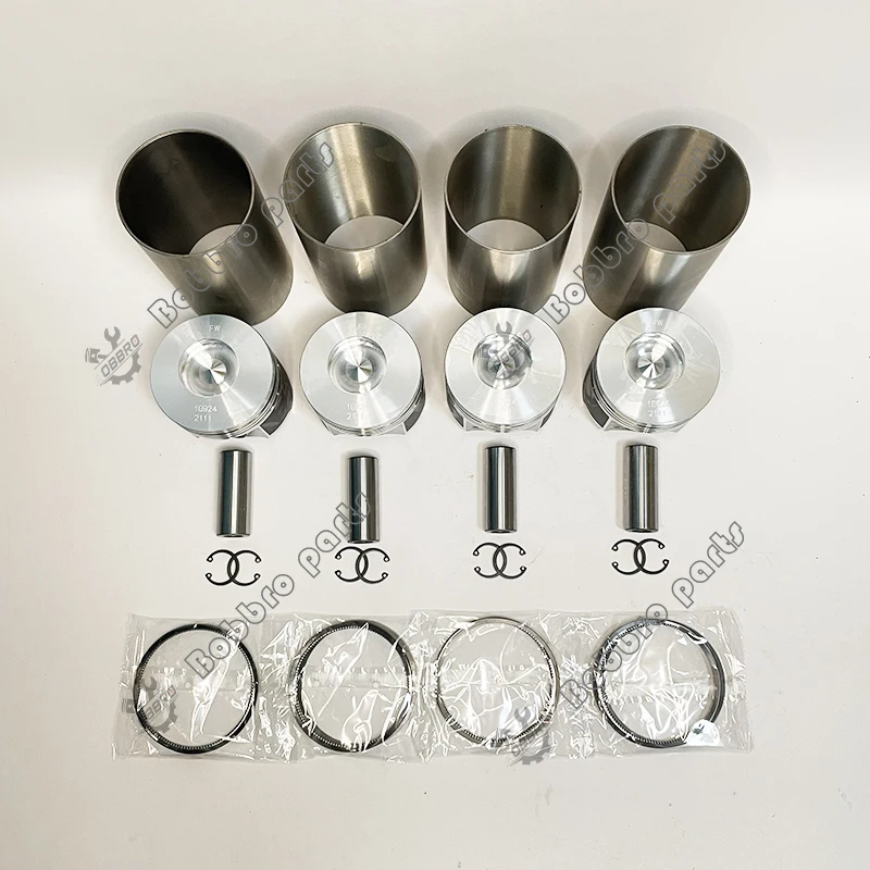 

Комплект гильз цилиндра 4TNE84 4TNE84T с поршневым кольцом для двигателя Yanmar, подходит для Kobelco, экскаватора, погрузчика Mustang 2040 2042