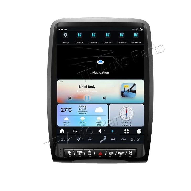 Автозапчасти TP автомагнитола на Android для Dodge Durango 2014-2016 Carplay сенсорный экран 12 1