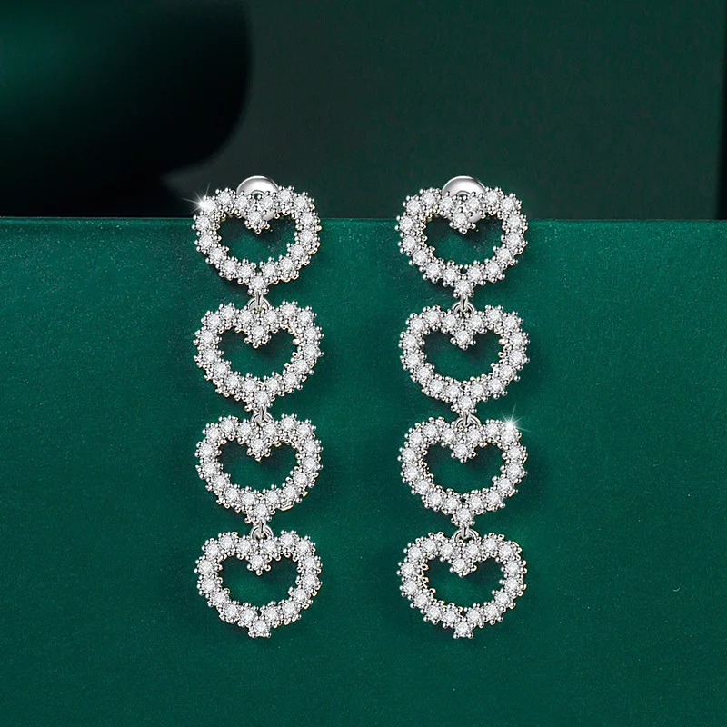 

Hollow Love Super Fairy Earrings Female Spring and Summer New Niche High-end Earrings Light Luxury Earrings Long Retro Earrings