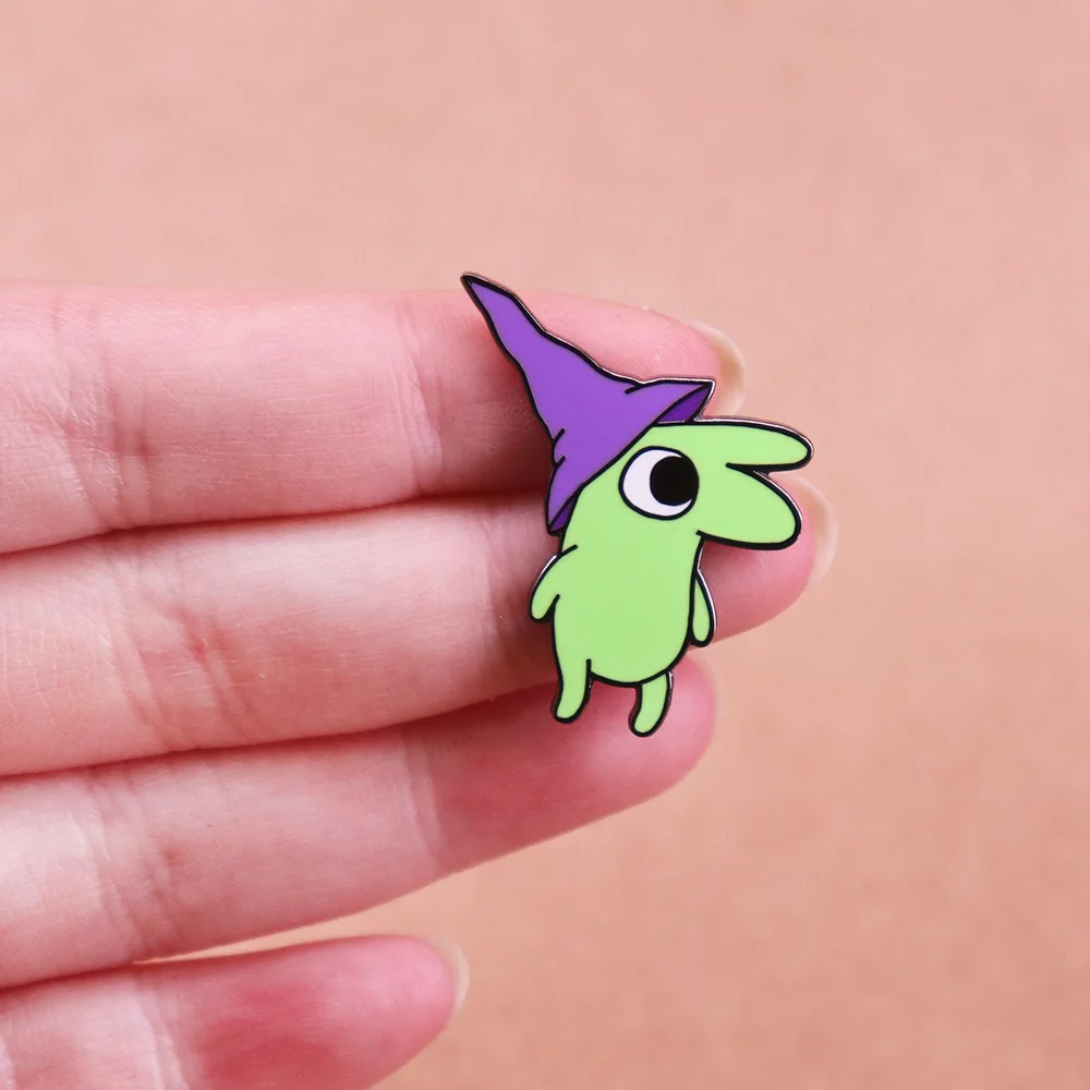 Эмалированная Булавка С улыбающимися и друзьями Glep милый мультяшный персонаж