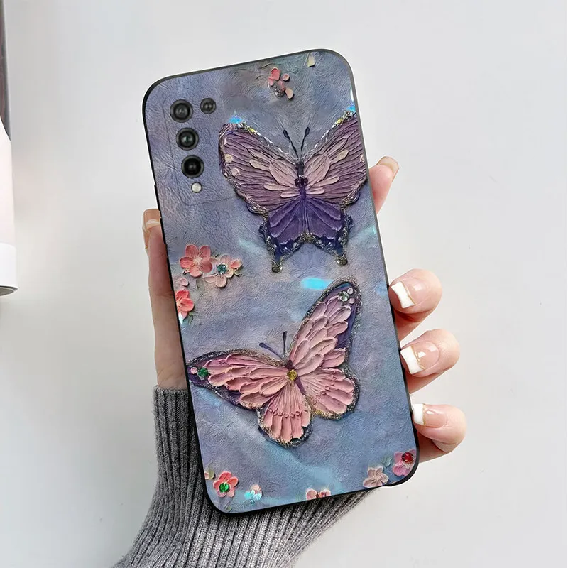 Чехол для Honor 10X Lite Женский чехол 10XLite силиконовый из ТПУ телефона с астронавтом