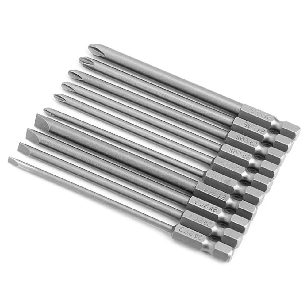 

Screwdriver Screwdriver Bits Screwdrivers & Nutdrivers 6.25mm/ 1/4\\\\\\\" Hex Shank Magnetic Bits PH2 Slotted For Power Tools