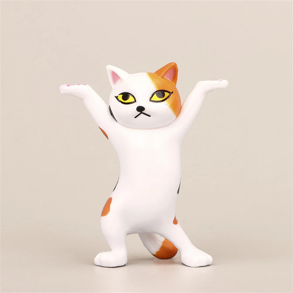 

Держатель для наушников Kawaii, забавные украшения для кошек, пластиковые поделки, аксессуары для украшения комнаты, офиса, стола, дома