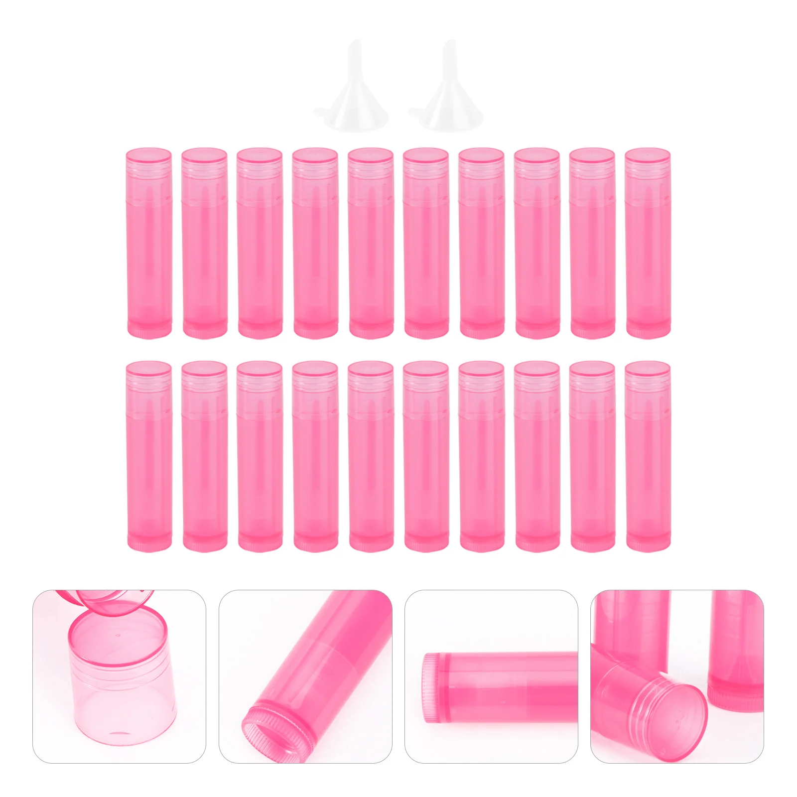 

Lipstick Lip Tubes Balm Containers Tube Gloss Refillable Bottles Bottle Sample Diy Container Empty Holder Clear Lipgloss