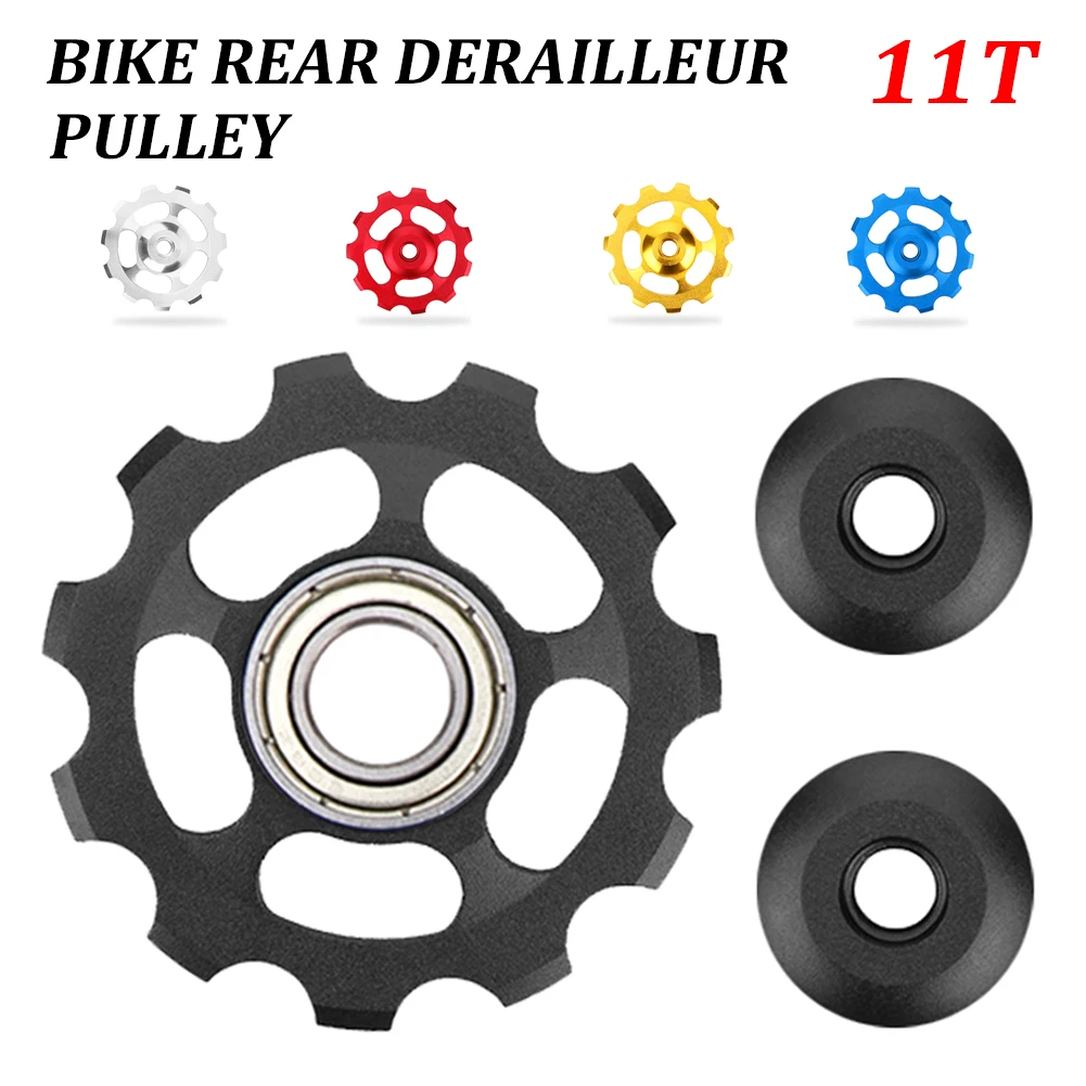 

11T Aluminum Alloy Bicycle Rear Derailleur Pulley Jockey Wheel MTB Mountain Road Bike Guide Roller Idler Part Cycling Accessory