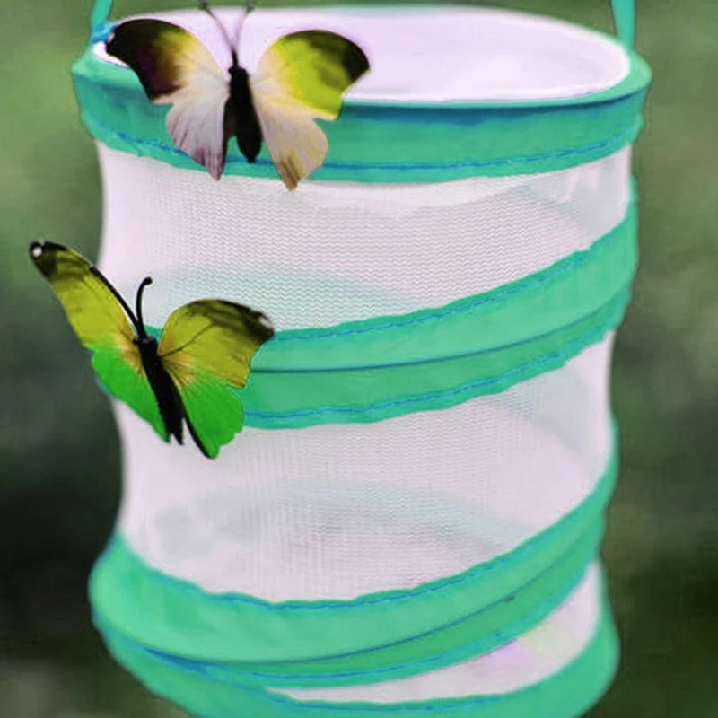 

Portable Folded Cage Small Pop-up Enclosure Mantis Insect Cage Housing Light Transmission Observation