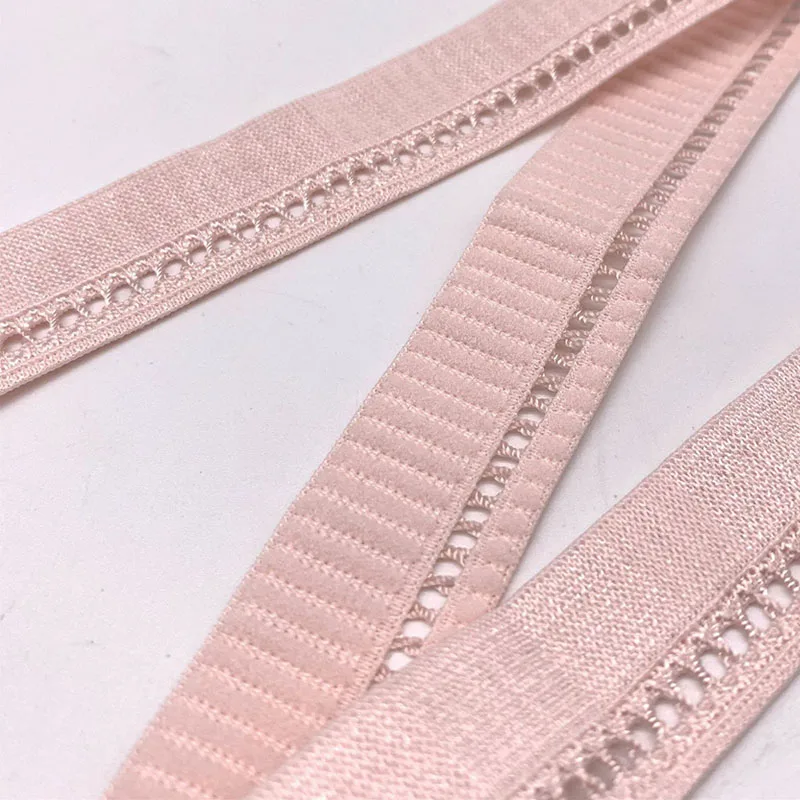 

22mm Width 50 Yards Elastic Band For Bra Underwear Sewing Accessories Stretchy Wasitband DIY Handmade Craft Gray Pink