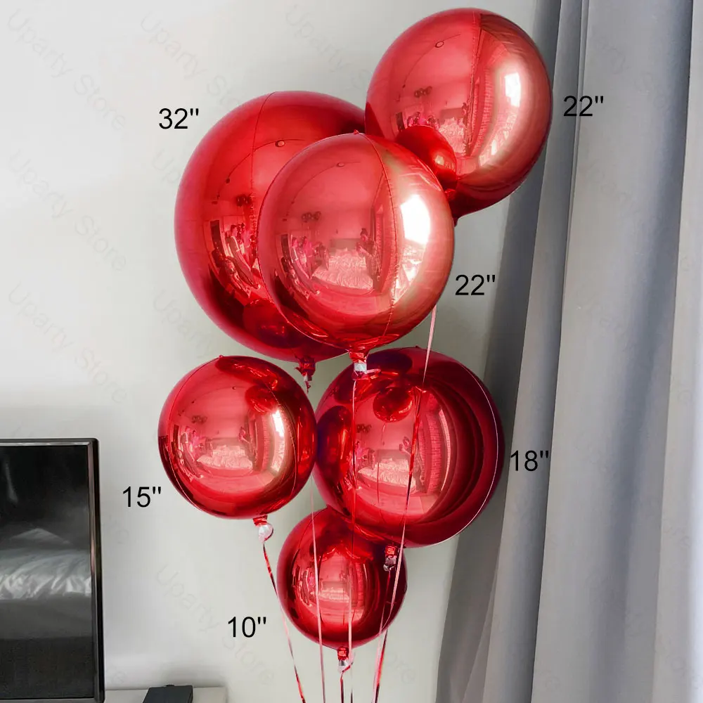 

7 шт. золотые круглые шары MicroPlush 5 10 18 22 32 дюйма